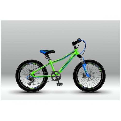 фото Велосипед maxxpro steely 20 ultra зелёно-синий