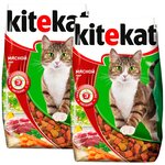 KITEKAT мясной ПИР для взрослых кошек (0,35 + 0,35 кг) - изображение