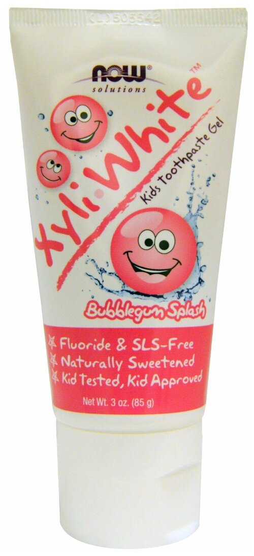 Now KidS Xyliwhite™ Bubblegum Toothpaste (85 г) Детская зубная гель-паста со вкусом жевательной резинки