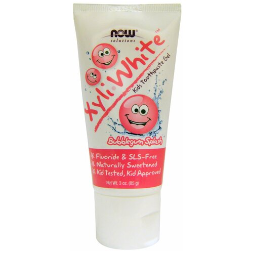 Now Kid'S Xyliwhite™ Bubblegum Toothpaste (85 г) Детская зубная гель-паста со вкусом жевательной резинки
