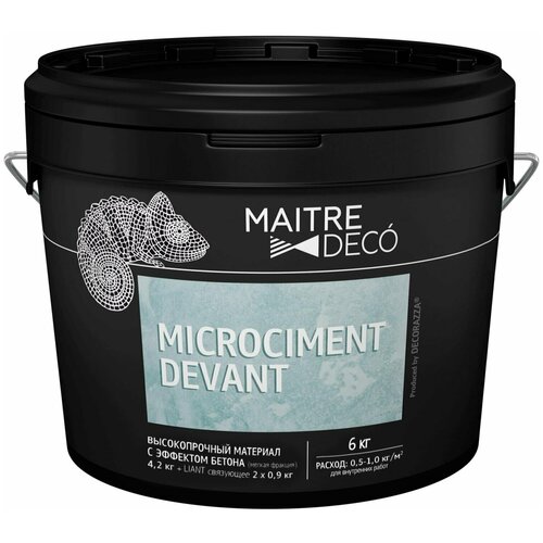 Высокопрочный материал с эффектом бетона Maitre Deco Microciment Devant 6 кг