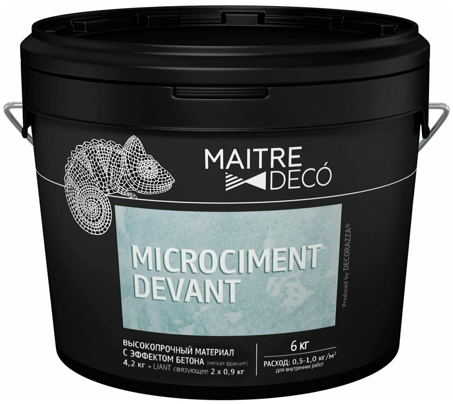 Высокопрочный материал с эффектом бетона Maitre Deco Microciment Devant 6 кг