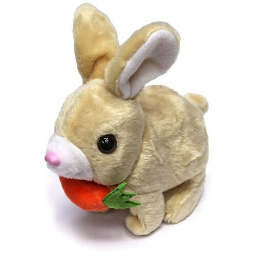 Интерактивный плюшевый заяц с морковкой