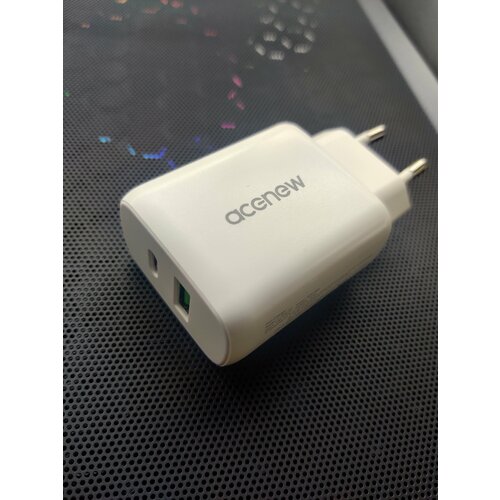 Сетевое зарядное устройство Acenew 30w USB (A+C) белый