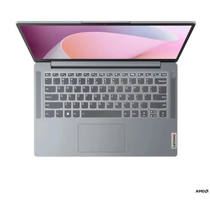 14" Ноутбук Lenovo IdeaPad Slim 3 14AMN8, Ryzen 3 7320U (2.4 ГГц), RAM 8 ГБ, SSD 512 ГБ, AMD Radeon Graphics, DOS, (82XN003BRK) Grey