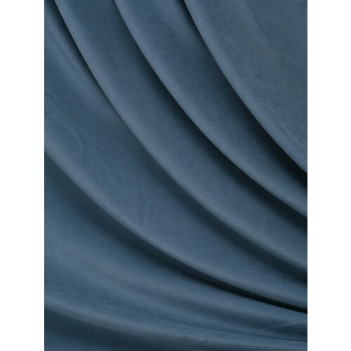 фото Ткань для штор канвас на отрез 200х300 см светло-синий glaudenhome