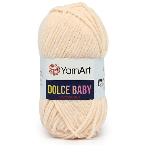 Пряжа для вязания YarnArt 'Dolce Baby' 50гр 85м (100% микрополиэстер) (779 пудровый), 5 мотков пряжа для вязания yarnart dolce baby 50гр 85м 100% микрополиэстер 771 светло бежевый 5 мотков