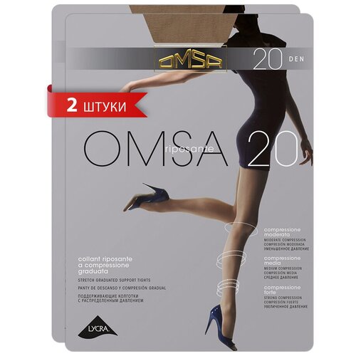 Колготки женские Omsa OMSA 20 Nero 4 (спайка 2 шт.)