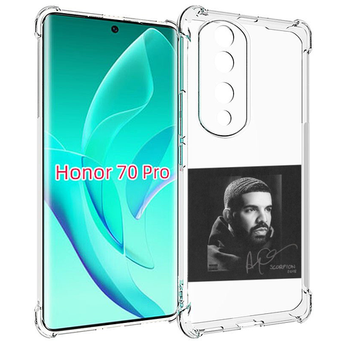 Чехол MyPads Drake - Scorpion для Honor 70 Pro / 70 Pro Plus задняя-панель-накладка-бампер