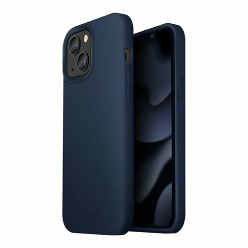 Защитный чехол Uniq Lino для iPhone 13 Blue корпус для iphone 13 blue a2631 a2633 a2634 a2635 aasp