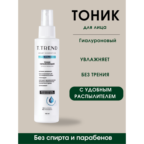 Увлажняющий тоник с гиалуроновой кислотой для лица и глаз Ttrend, 150мл