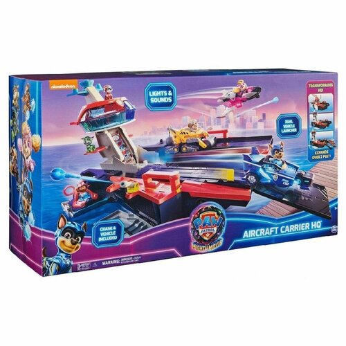 Набор игровой Paw Patrol Военно-морской штаб 3пр 6067496 игровой набор paw patrol полицейская машина со световом и звуком фигурка чейза 6067497