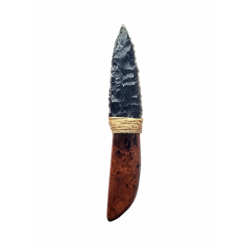 Сувенирный нож Атам из Обсидиана 16.7 см, коричневый