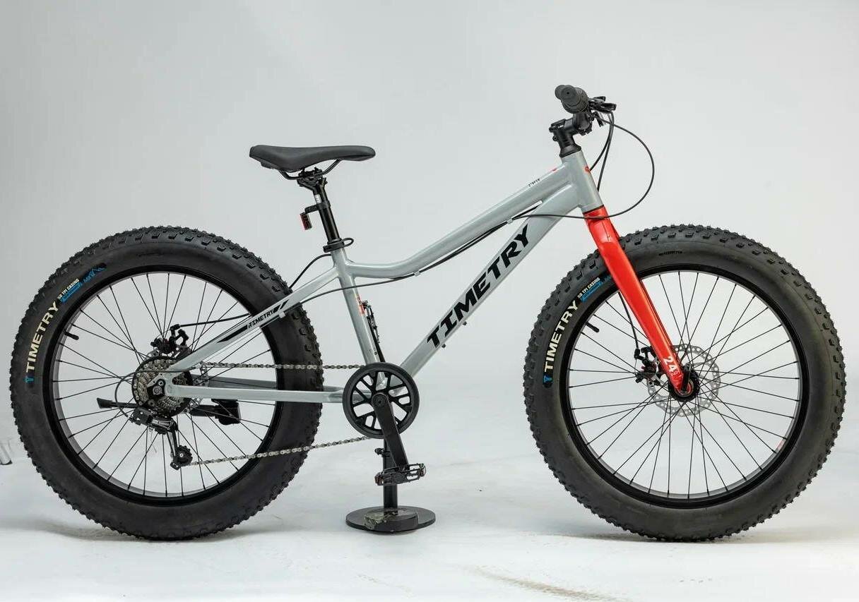 Велосипед фэтбайк Fatbike Time Try TT215/7s 20" Алюминиевая рама 12" серый