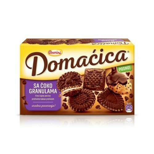 Печенье Banini Domacica шоколадное микс, 200 г - фото №1
