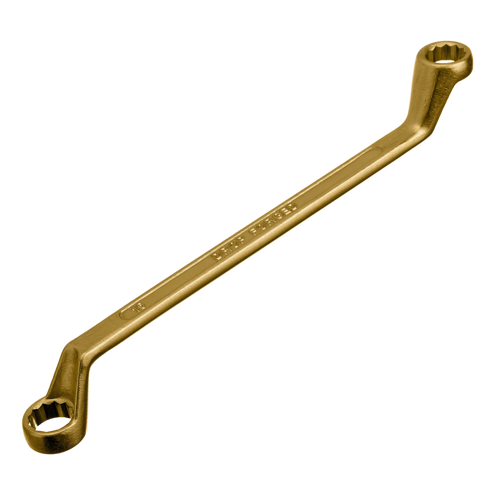 Ключ накидной Сибртех 14 х 15 мм, желтый цинк 14624