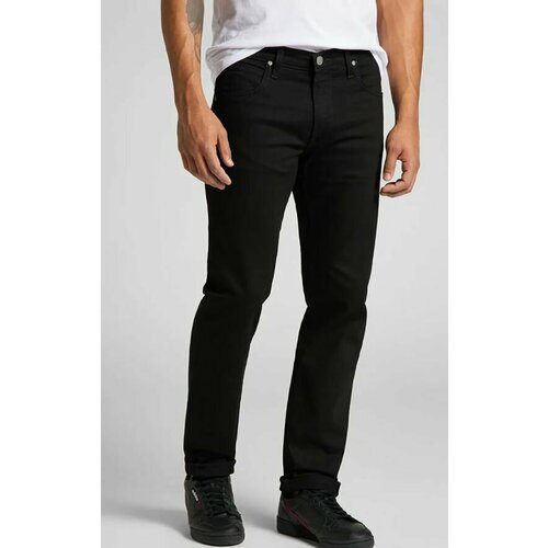 Джинсы зауженные Lee, размер W36/L32, черный джинсы зауженные levi s размер w36 l32 черный