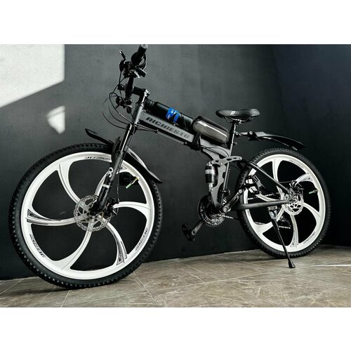 Велосипед двухподвесной складной RICHIESTO 17 дюймов черный 26 дюймов 28300₽