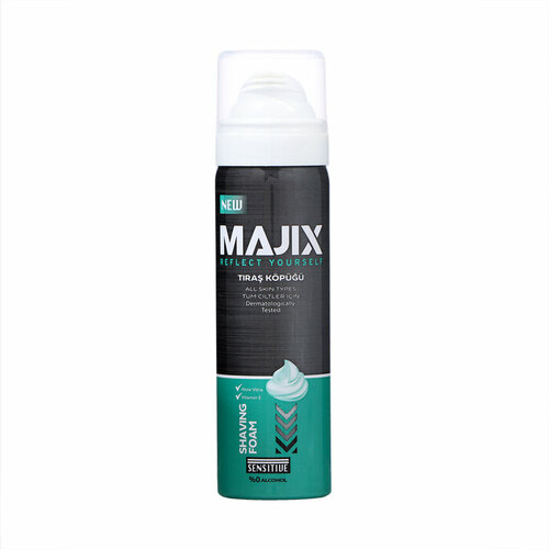 Пена для бритья Majix Sensitive, 50 мл (комплект из 7 шт)