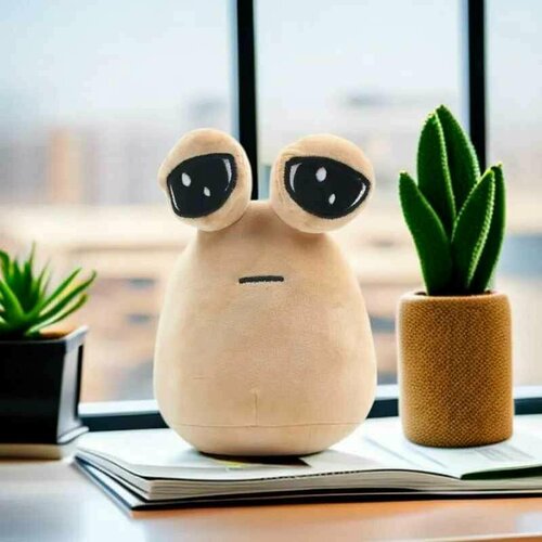 Плюшевая Игрушка Большеглазый Инопланетянин 23см / Мягкая игрушка-подушка My Pet Alien какашка Pou