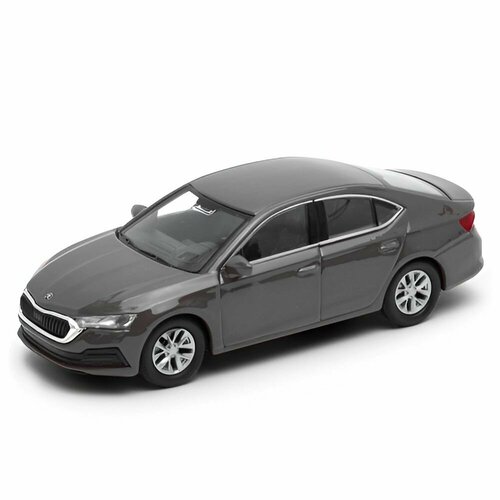 Машинка WELLY SKODA OCTAVIA IV Серый / модель машины 1:38 с пружинным механизмом модель автомобиля welly 1 36 skoda octavia литая машинка из металлического сплава детская игрушка коллекционные подарки b920