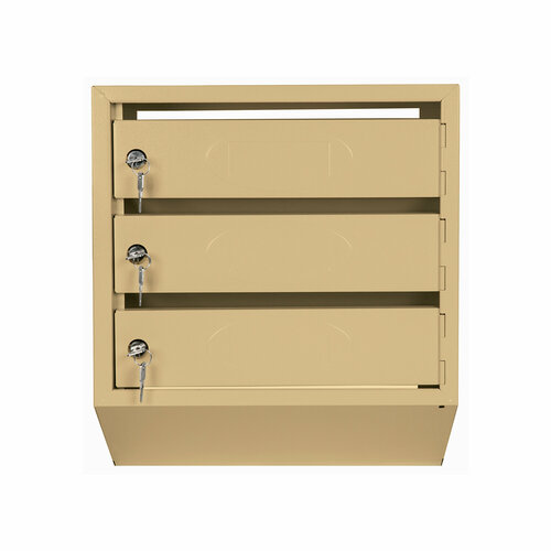 Почтовый ящик Стандарт, 3-х секционный, ЯПР-3 Бежевый