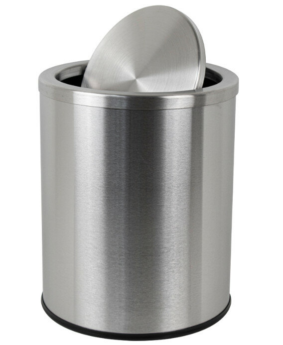 фото Ведро мусорное санакс 11212 сатин крышка-качели 12 л