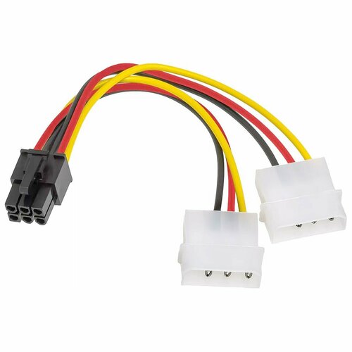 Кабель-адаптер питания BaseTech (BT-2MOLEX-PCIe-6P)