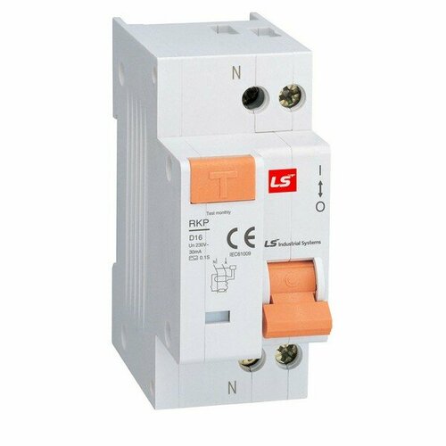 дифференциальный автоматический выключатель rkp 1p n c25a 30ma LSIS Дифференциальный автоматический выключатель RKP 1P+N C25A 100mA 062203858B (7 шт.)