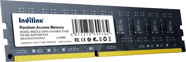Оперативная память 8Gb DDR-III 1600MHz Indilinx (IND-ID3P16SP08X)