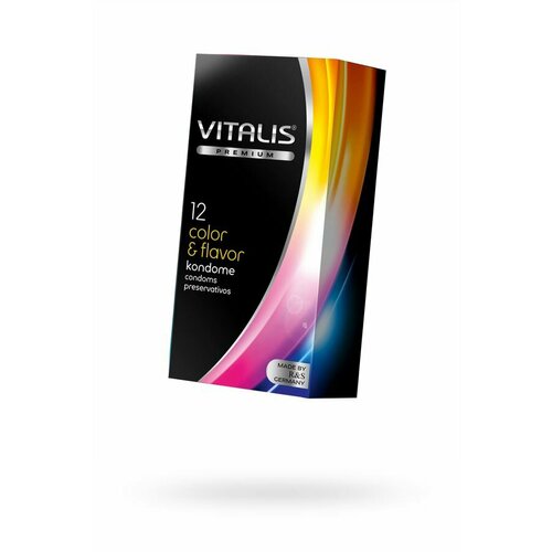 Презервативы VITALIS № 12 premium цветные, 12 шт, 4135VP