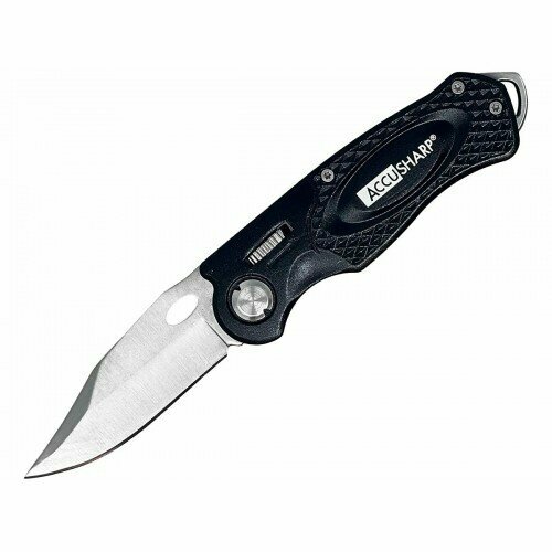 Нож складной AccuSharp Folding Sport Knife, нержавеющая сталь, чёрный folding knife