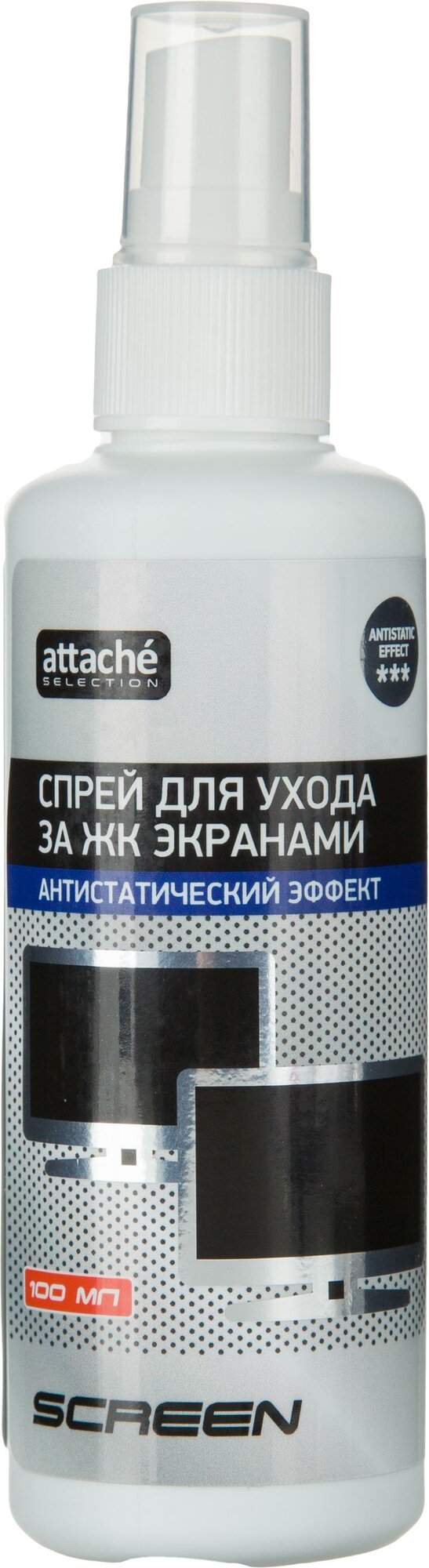 Спрей для ухода за ЖК экранами Attache Selection антистатический эф 100мл
