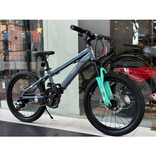Велосипед горный скоростной FUNSI 602 21s 20 дюймов детский мужской и женский для прогулки скоростной спортивный велик серый 17354₽