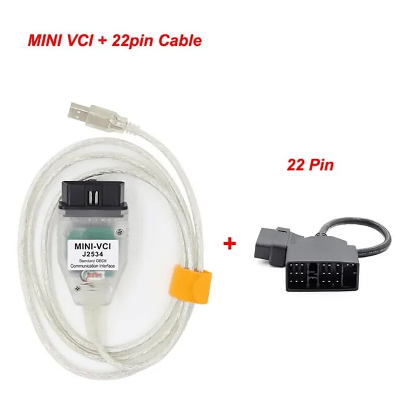 Мини vci для Toyota TIS Techstream V17.10.012 minivci FTDI для J2534 автосканер OBD OBD2 автомобильный диагностический кабель MINI-VCI кабель FT232RQ 22 Pin