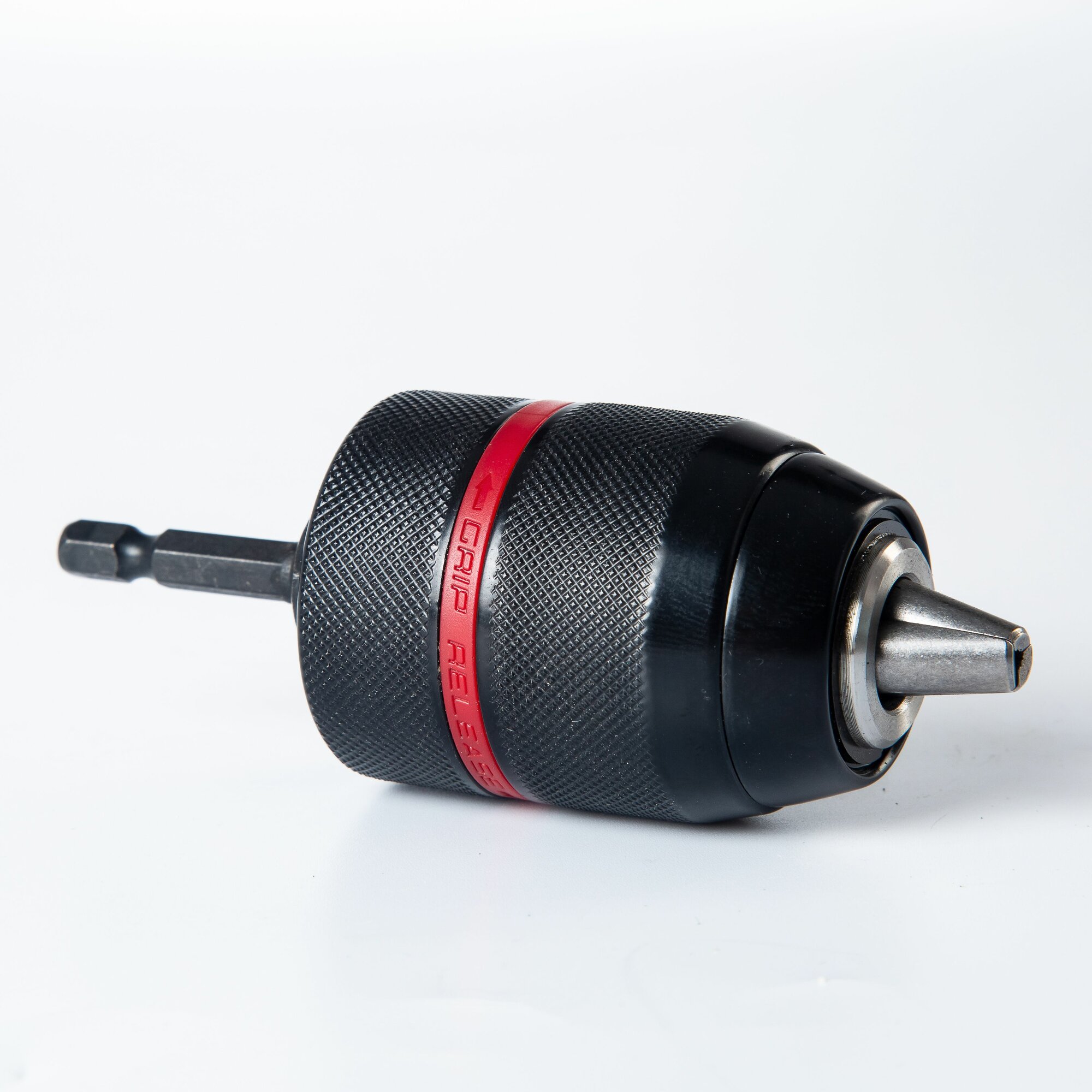 Патрон для шуруповерта быстрозажимной с фиксатором 1.5-13 мм резьба 1/2" - 20 UNF + адаптер на винтоверт(1/4 шестигранный хвост) / Патрон для винтоверта + адаптер