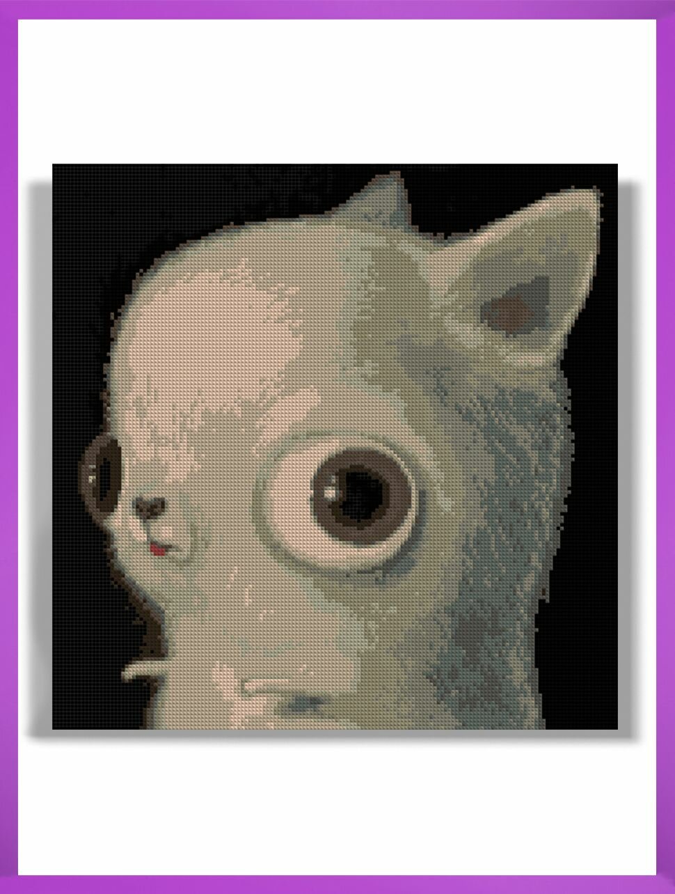 Алмазная мозаика на подрамнике - вышивка Maybe doggie 40 х 40 см