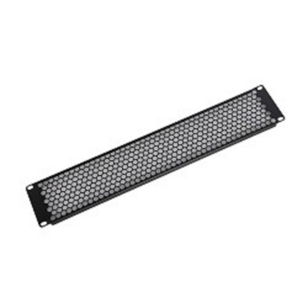 ЦМО Фальшпанель в шкаф 19" 2U перфорированная, цвет черный ФП-2.4-9005