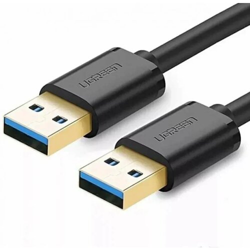 Кабель UGREEN US128 (10369) USB-A 3.0 Male to Male Cable. Длина: 0, 5м. Цвет: черный