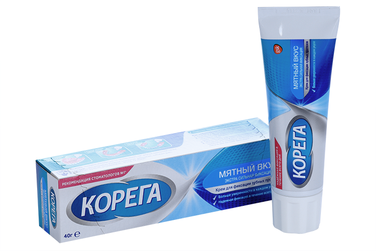 Крем Корега Экстра сильный д/зуб протезов,40 гр