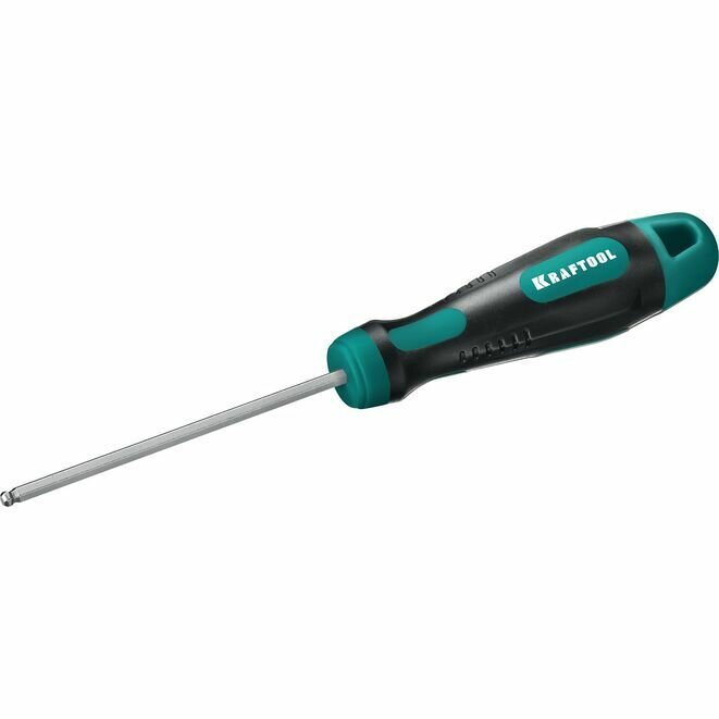 Отвертка слесарная, KRAFTOOL HEX Ball 3х75мм.