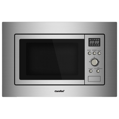 Встраиваемая микроволновая печь Comfee CBM201X, 800 Вт, гриль, дисплей, таймер, нержавеющая сталь царапины