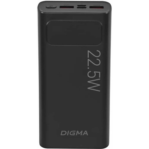 Внешний аккумулятор Power Bank Digma DGPF20A 20000мAч черный dgpf20a22pbk 4567₽