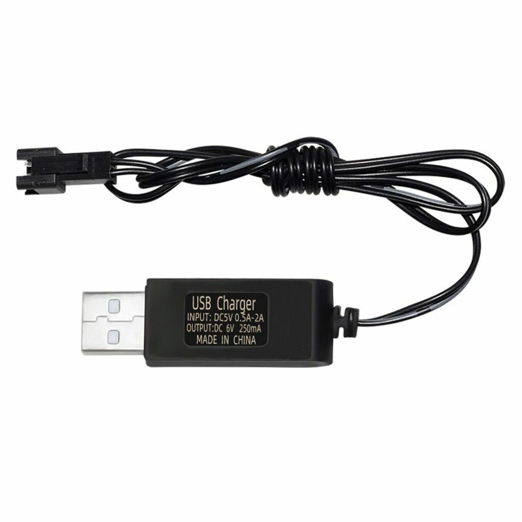 Игрушечный аккумулятор Защита от перезаряда USB зарядный кабель-6.0V SM 2P Plug зарядный кабель