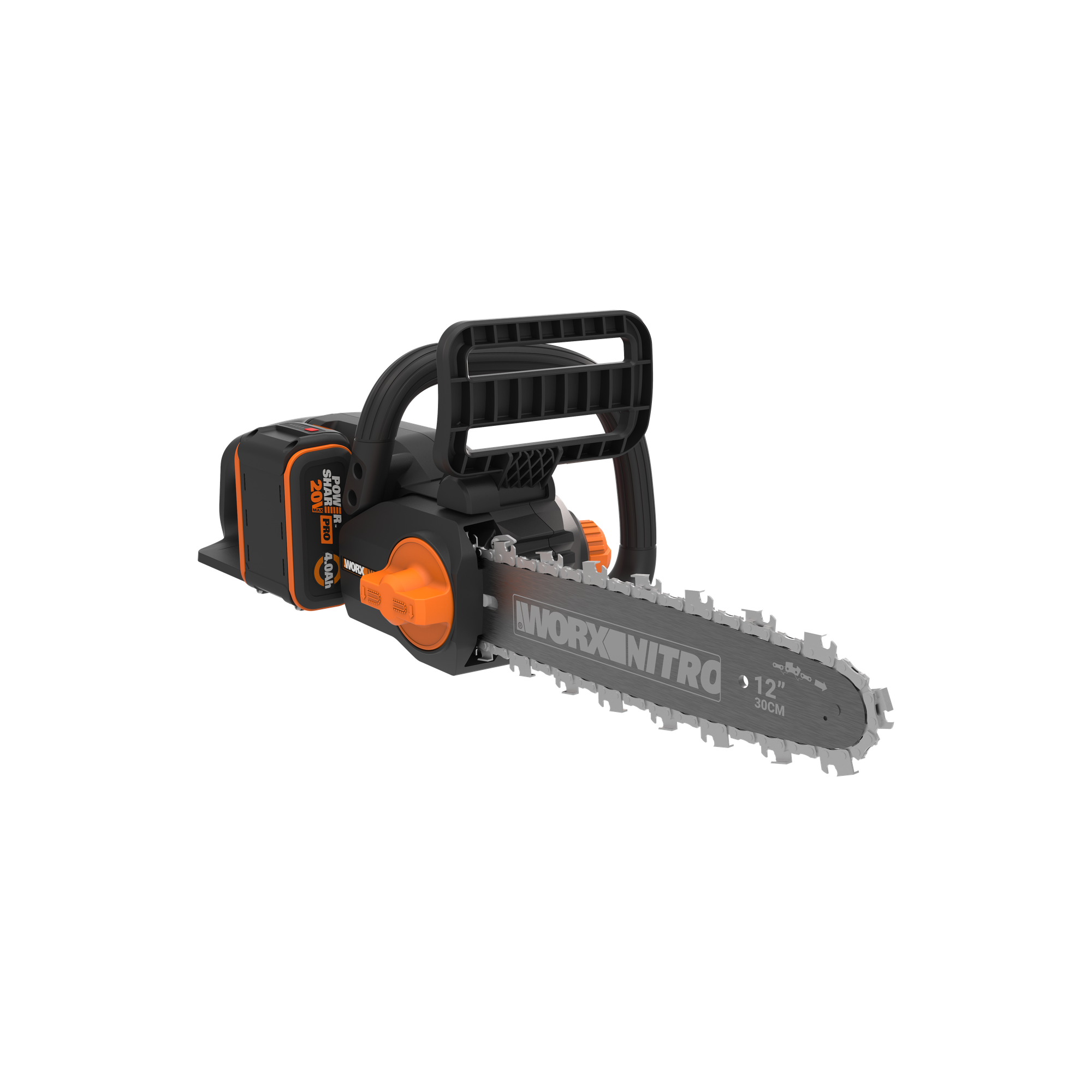 Пила аккумуляторная бесщёточная WORX WG350E 20В 30см 4Ач х1 ЗУ 2А коробка