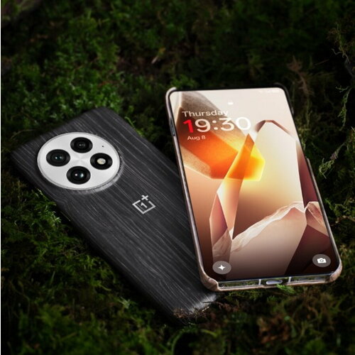 фото Оригинальный чехол для oneplus 13 black wood magnetic bumper case