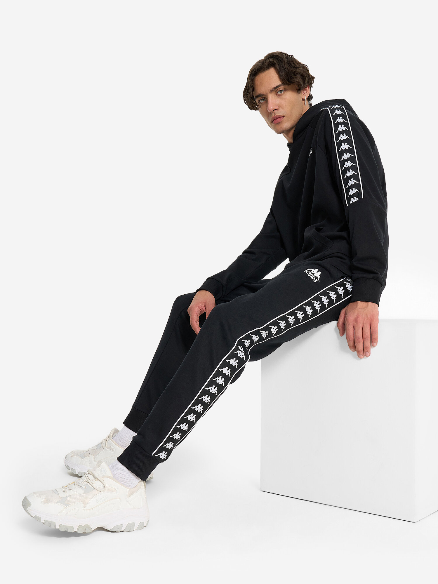 Брюки Kappa, размер 48, черный — фото 1