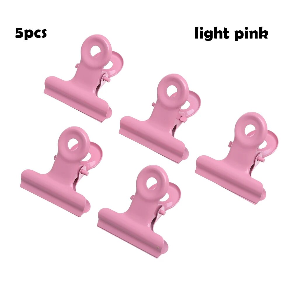 Металлические зажимы 5 шт, light pink