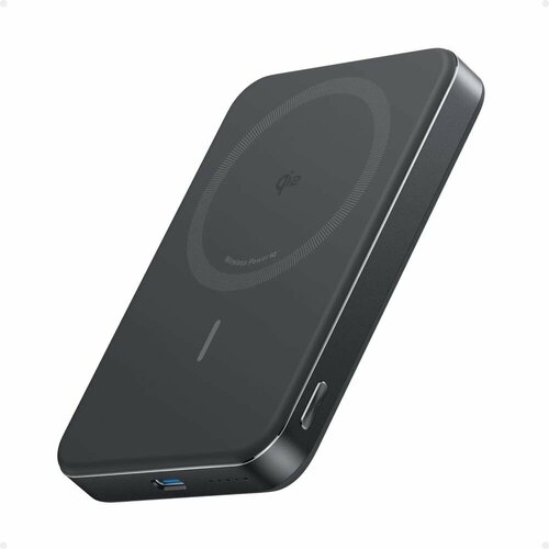 Anker A1664 портативное зарядное 10000mAh Qi2 15W черный 9690₽