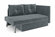 Диван Нонтон Алиса выкатной велюр серо-синий 150x80x83 см